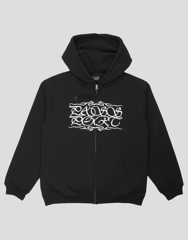 PASS~PORT - Calligraphy Zip Hood
