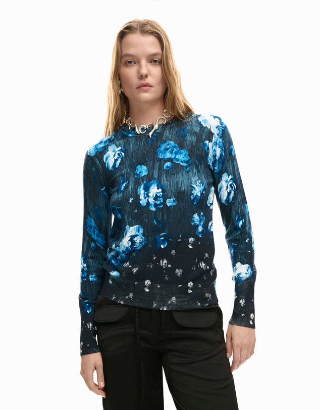 Desigual - Lightweight floral sweater