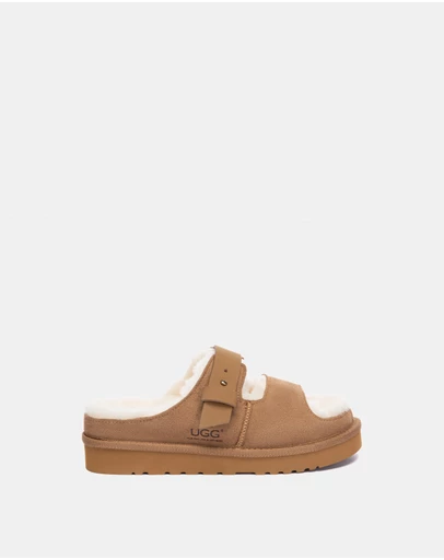 EVERAU - Australian Shepherd Ugg Clava Cow Suede Upper Loafer Oxfords Flats