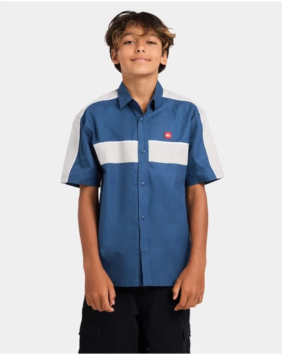 Quiksilver - Boys 8 to 16 Genetic Short Sleeve Shirt
