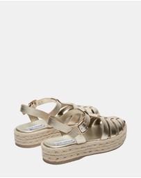 Steve Madden - Marlin Gold Leather Heels