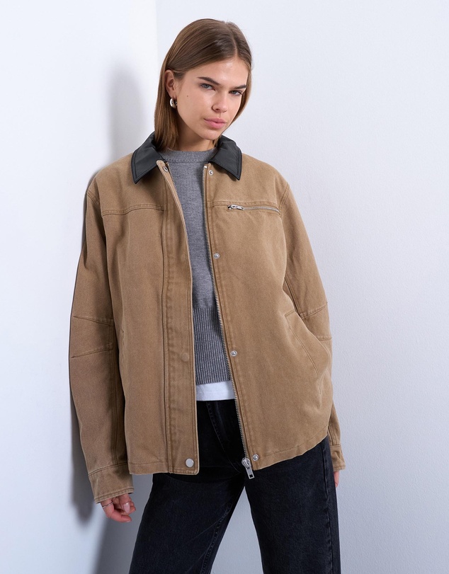 TOPSHOP - Zip Through Barn Jacket