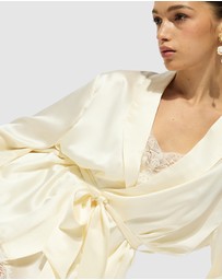 GINIA - Silk Lace Robe