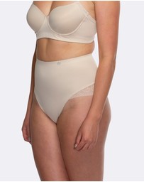 Hush Hush - Essensual Firm Control Thong Back Briefs