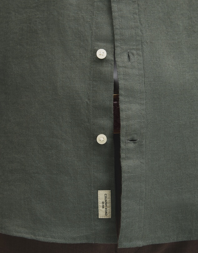 Country Road - Short Sleeve Regular Fit Linen Shirt