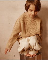 Alfred - Doug Cable Knit Jumper | Mottle
