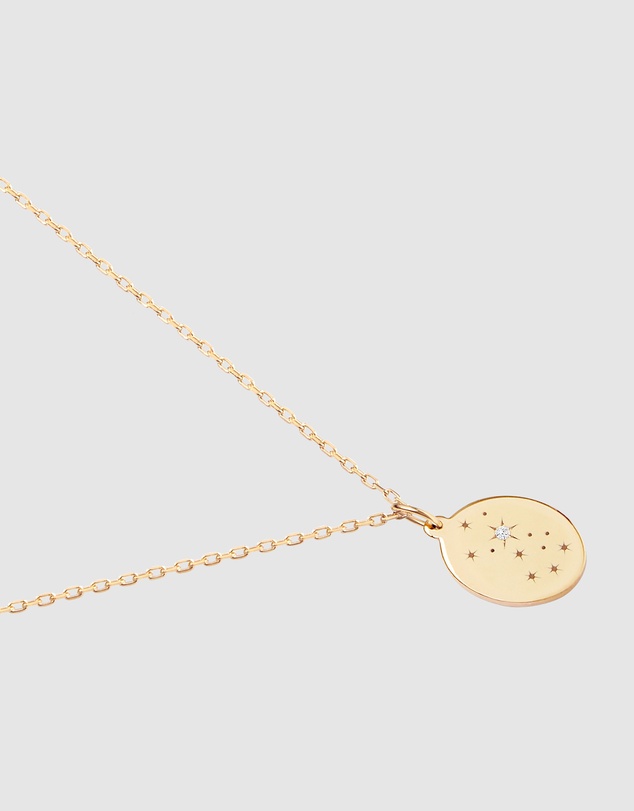 Luna Rae - Solid Gold - Stars of Virgo Diamond Necklace