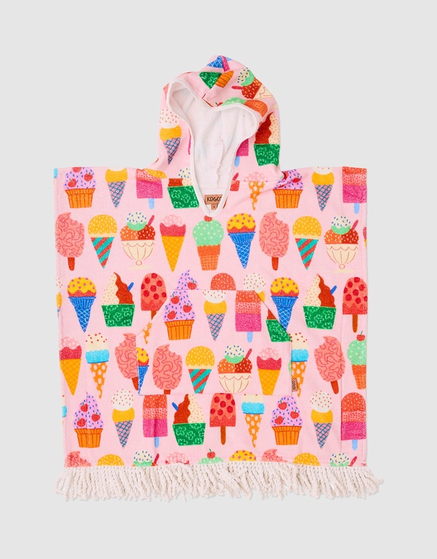Kip&Co - Gelato Printed Kids Terry Poncho - Kids
