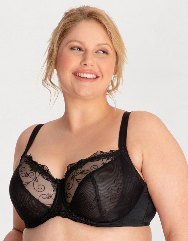Ava & Audrey  - Ava & Audrey Elizabeth Embroidered Full Cup Underwired Bra