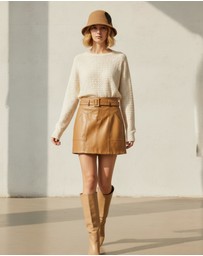 Mossée - Isla Leather Skirt