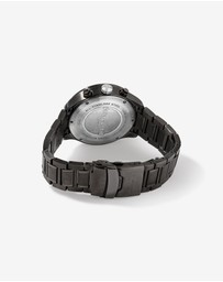 Michael Hill - Solar Powered Men's Watch Black Tone Stainless Steel