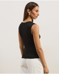 Atmos&Here - Zella Jersey Knot Tank Top