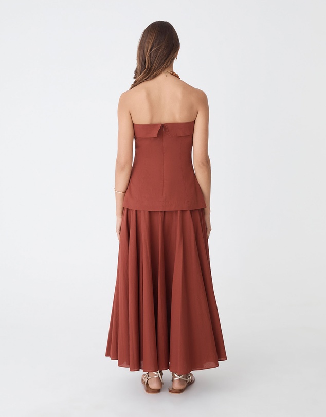 Forcast - Deb Cotton Strapless Tunic