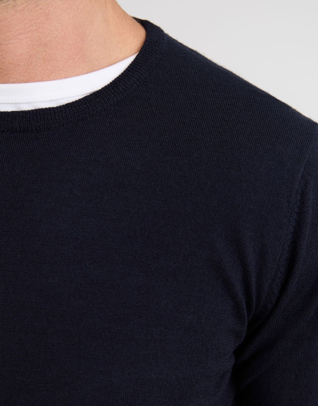 Oxford - Crew Neck Pure Wool Pullover