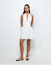 AERE - Twila Halter Mini Dress