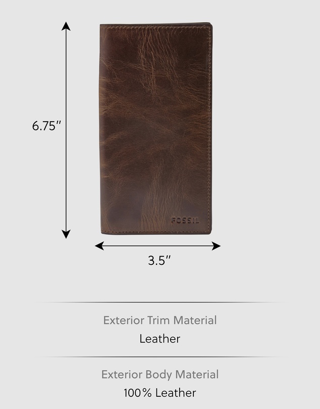 Fossil - Derrick Dark Brown Bifold Wallet