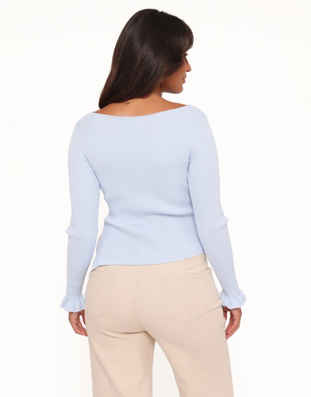 Petal & Pup - Fiana Knitted Top - Ice Blue