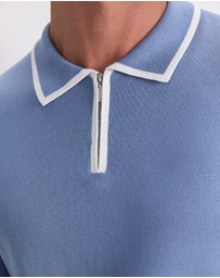 Sportscraft - Brookes 1/4 Zip Knit Polo
