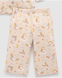 Purebaby - Thick Button Up Pyjama Set -Kids-Babies