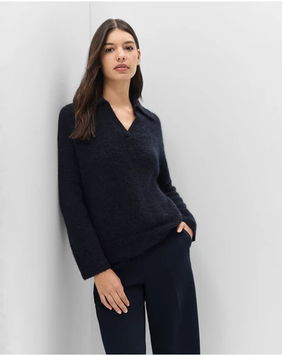 UNISON - Lofty Collared Knit