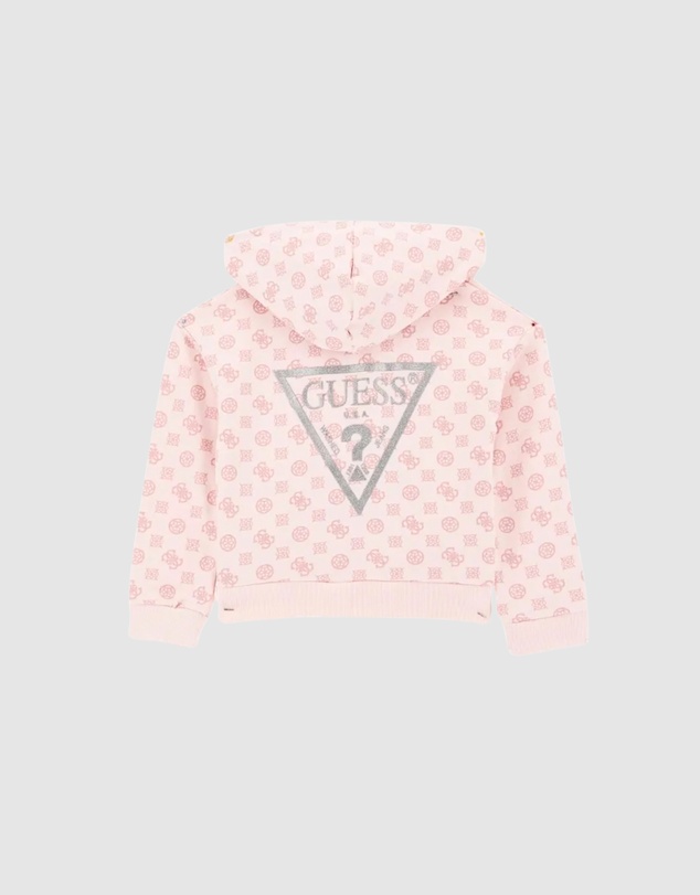 GUESS - Long Sleeve Active Logo Hoodie Top