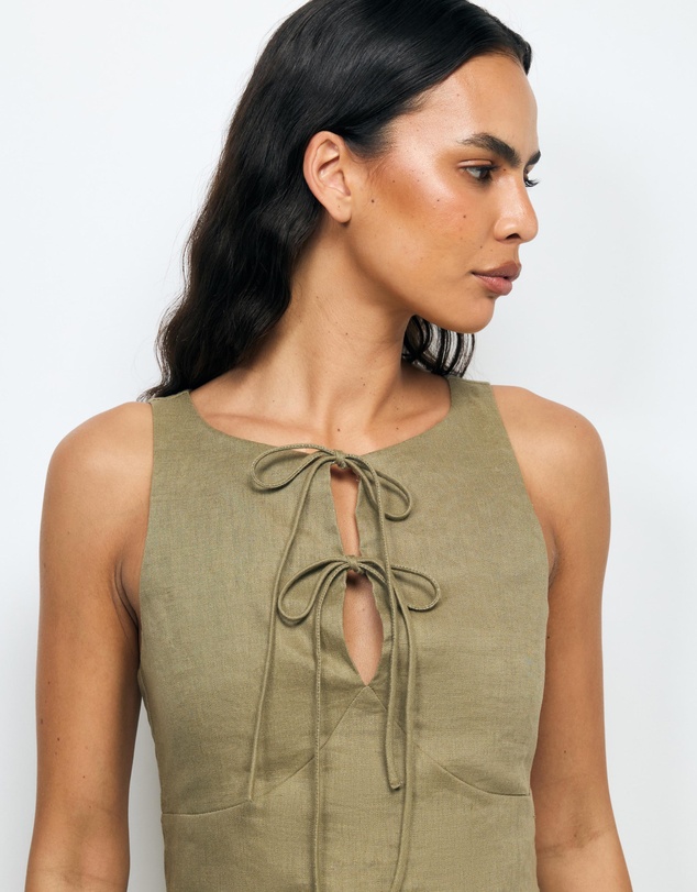 AERE - Arden Tie Front Top
