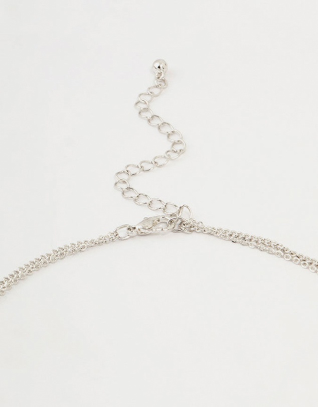 Lovisa - Antique Silver Dagger & Heart Layered Necklace