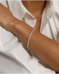 Michael Hill - Moonstone Bead Bracelet in 10kt Yellow Gold