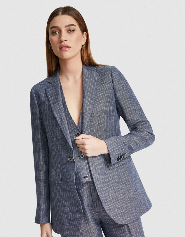 Oxford - Lola Pinstripe Line Jacket