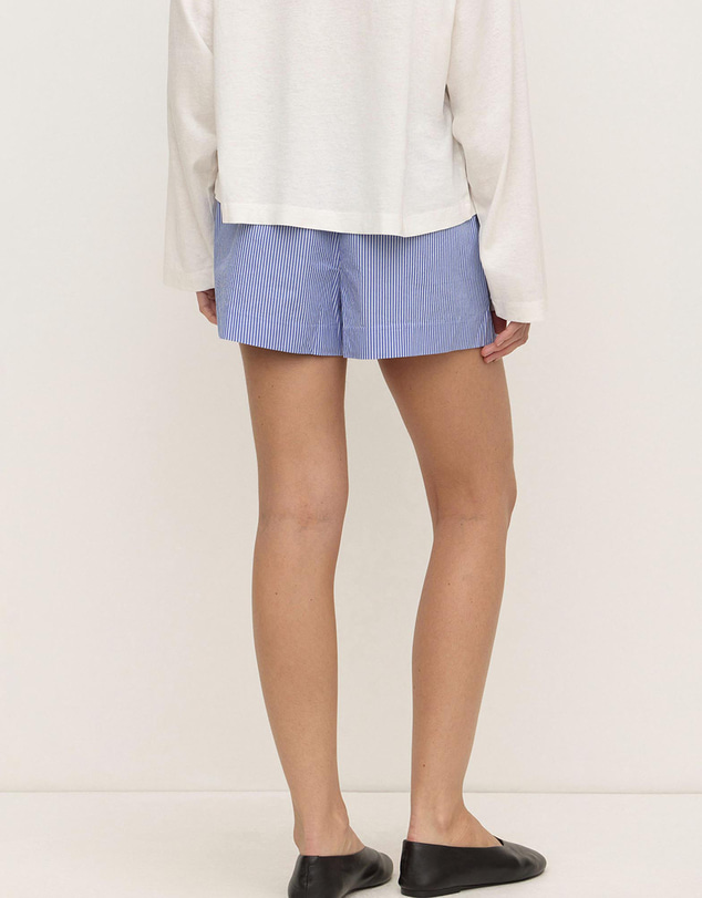 Assembly Label - Ava Stripe Cotton Poplin Shorts