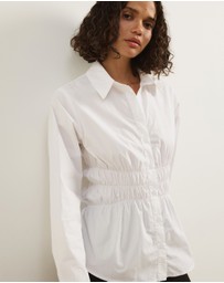 Atmos&Here - Tilly Gathered Waist Shirt