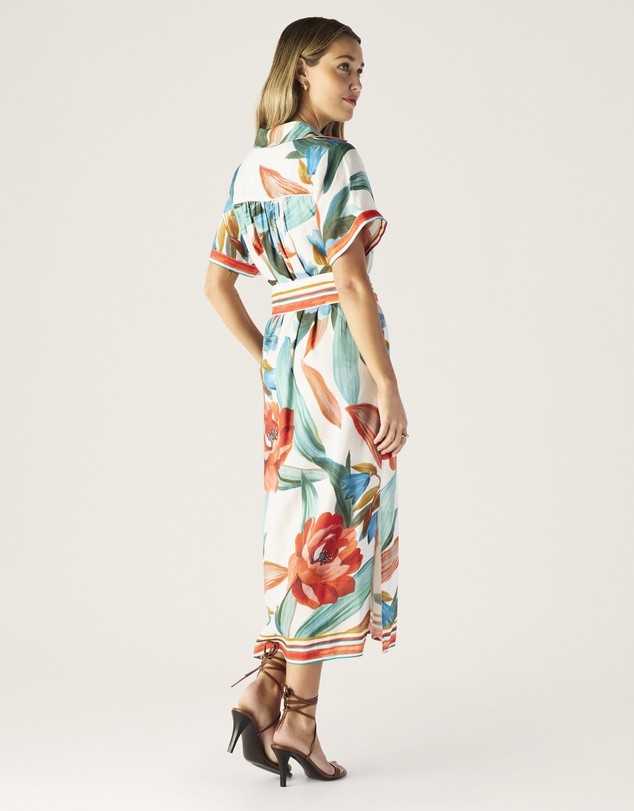 MOS The Label - Fiorina Print Shirt Dress