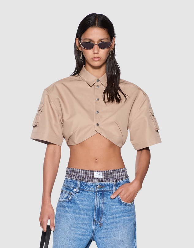 Ksubi - Barker Crop SS Shirt Tan