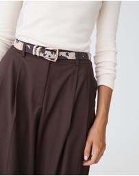 Forcast - Sienna Cowhide Belt