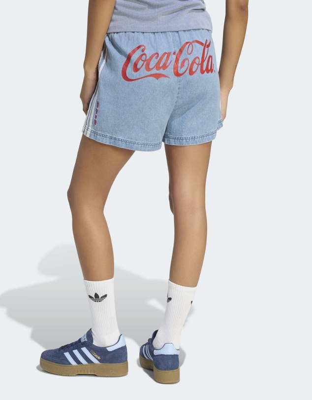 adidas Originals - ADIDAS X COCA-COLA DENIM SHORTS Womens
