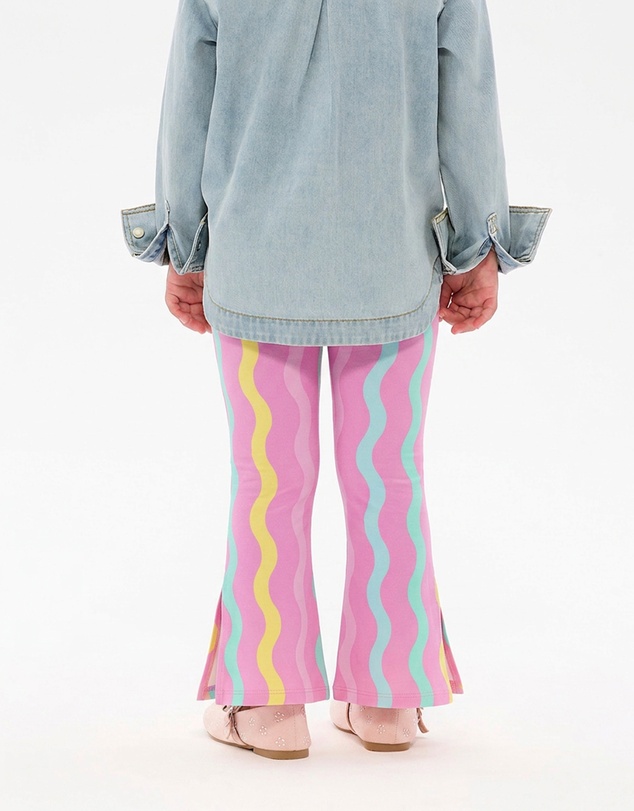 Rock Your Kid - Candy Stripe Bonnie Flare Legging