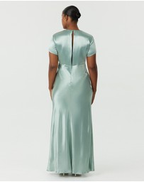 Third Form - Satin Bias Maxi Tee Dress