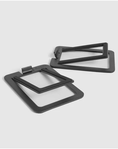 iWorld - Kanto S2 Angled Desktop Speaker Stands for Small Speakers - Pair, Black