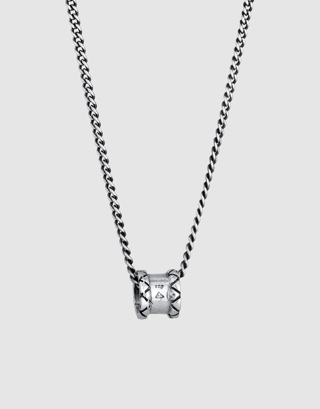 Kuzzoi - ICONIC EXCLUSIVE - Classic Curb Chain Necklace in Oxidised 925 Sterling Silver