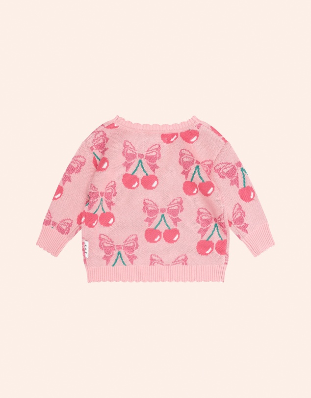 Huxbaby - Cherry Bow Cardi - Babies-Teens