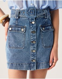 MOS The Label - Aveline Denim Mini Skirt