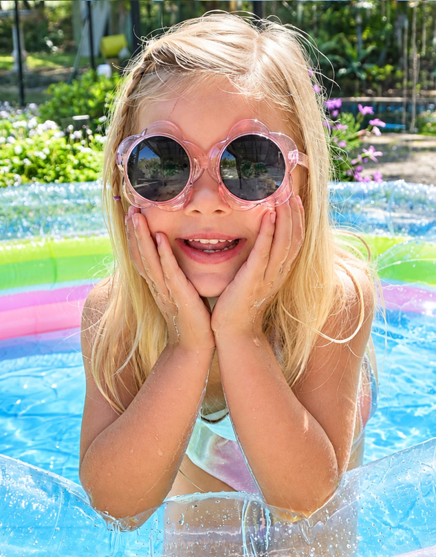 Sunbug - Pink Flower Sunglasses