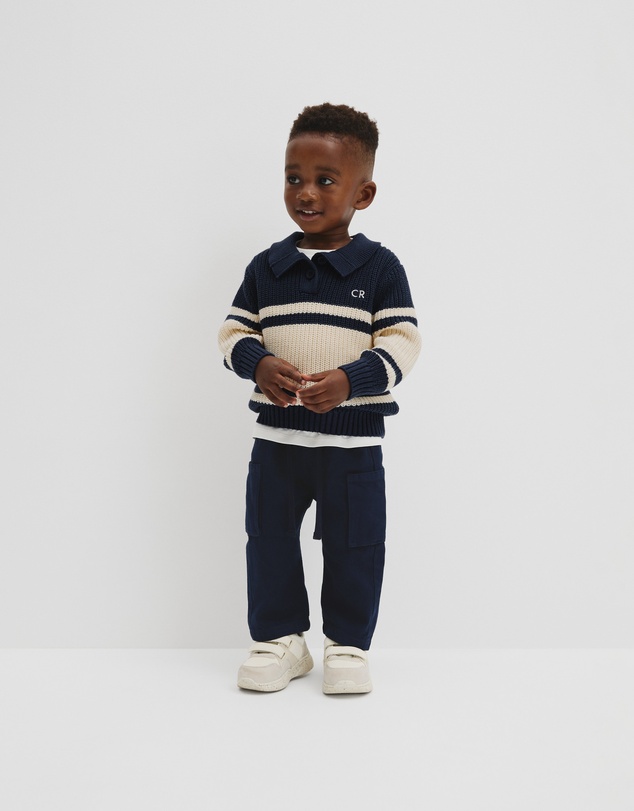 Country Road - Stripe Collared Knit