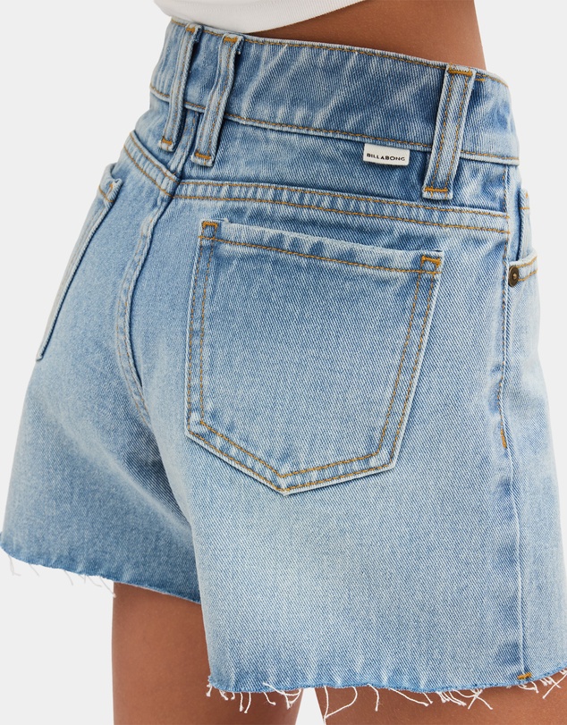 Billabong - Girls 8 to 16 Miley 3 Pocket Denim Walkshorts