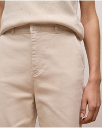 Trenery - Garment Dyed Denim Tailored Pant in Stone