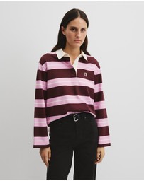 Country Road - Australian Cotton Stripe Rugby Polo Sweat