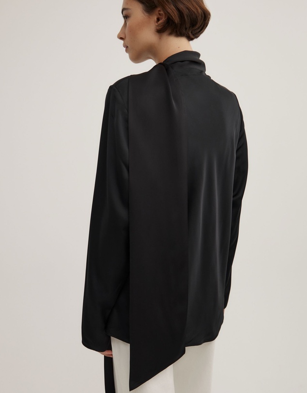 Witchery - Long Sleeve V-neck Scarf Top