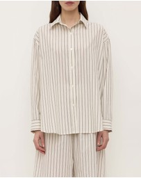 Assembly Label - Ria Stripe Long Sleeve Shirt