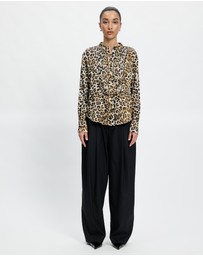 Lindsay Nicholas New York - Tuxedo Blouse