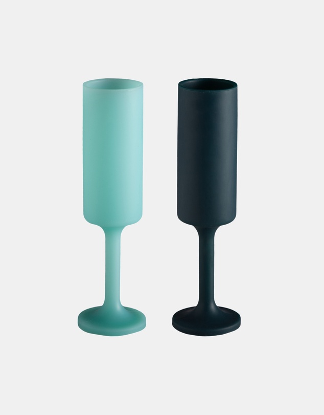 porter green - seff | silicone unbreakable champagne flutes